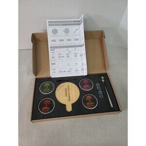 NEW Cocktail Smoker Kit Retro Handmade Drink Infuser Kit W/4 Flavors Wood Chips